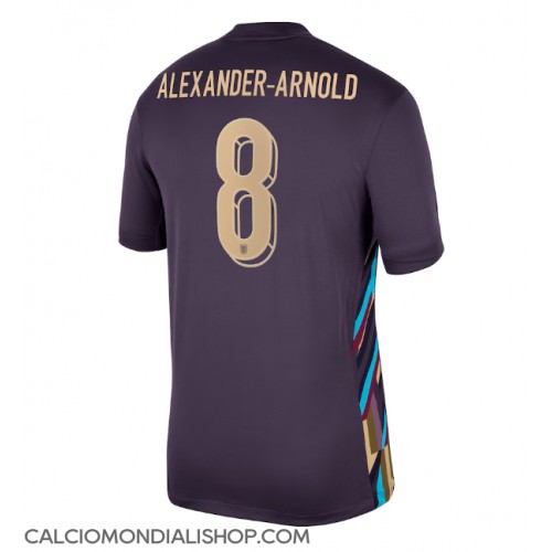 Maglie da calcio Inghilterra Alexander-Arnold #8 Seconda Maglia Europei 2024 Manica Corta